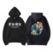 Kanye West Japanese Character Hoodies - Black