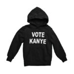 Kanye West Vote Plain Black Hoodie
