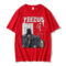 Kanye West Yeezy God Wants You Print T-Shirt - Red