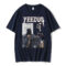 Kanye West Yeezy God Wants You Print T-Shirt - Dark Blue